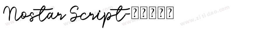 Nostar Script字体转换